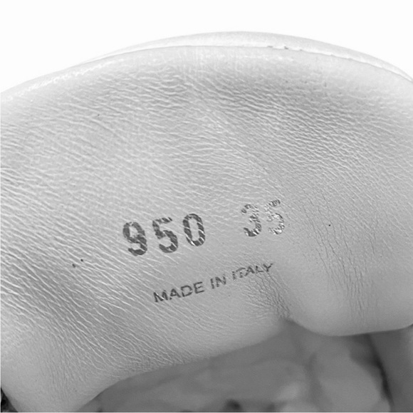 PRADA Logo-Embossed Low Top White Leather Sneakers - Picture 9 of 9